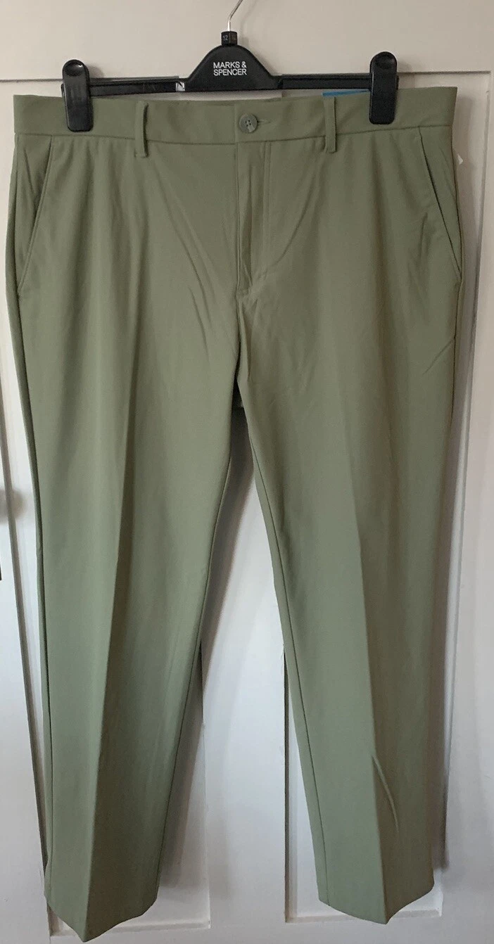 Callaway Mens Golf Pants Performance Stretch Green Opti Dri UPF 50 Sz NWT 36”