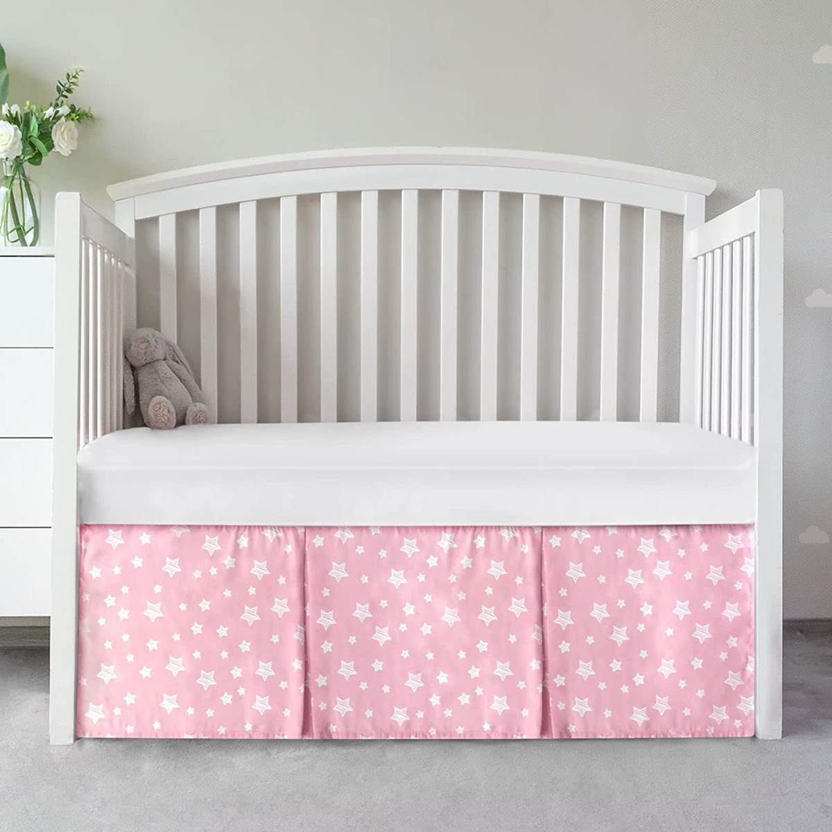 Baby Bedding Striped Crib Skirt Crib Skirt Toddler Bed Skirts