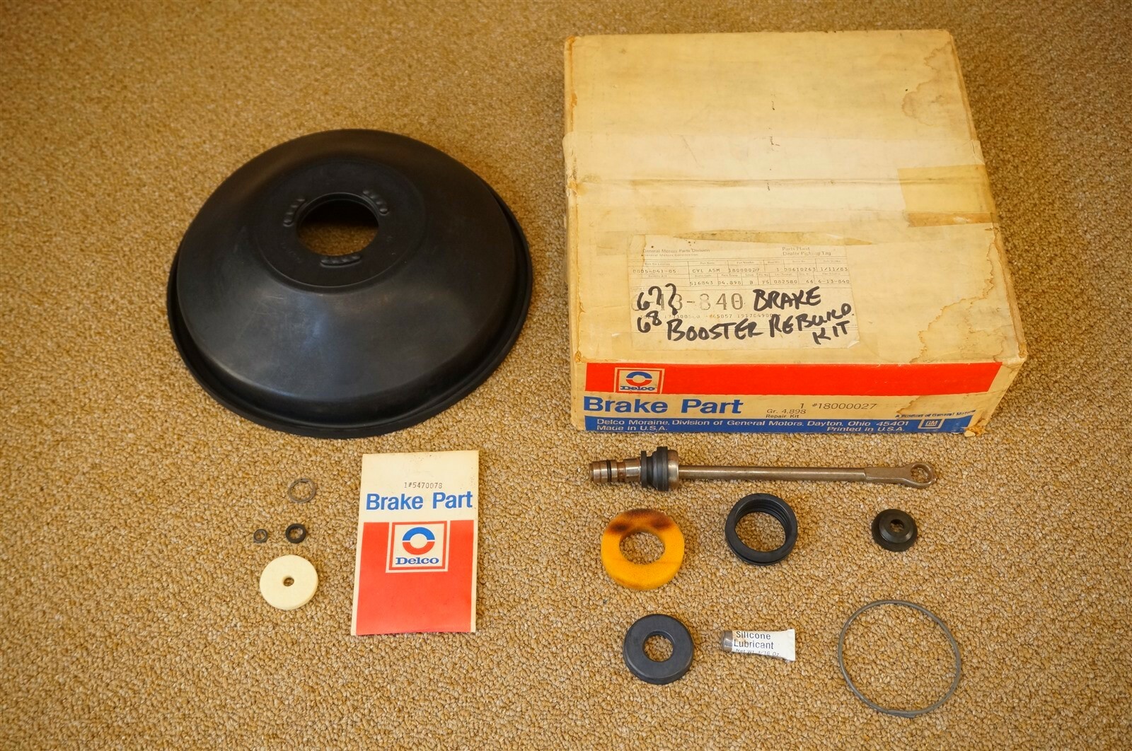 NOS Delco 10.5" Power Brake Booster Rebuild Repair Kit eBay
