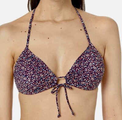 Eidon Summer Molded Cup Sz XS Bikini Top NWT Wildflowers Purple Floral 
