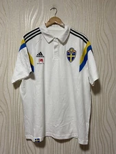 SWEDEN 2014 2015 PRE MATCH FOOTBALL SHIRT SOCCER JERSEY ADIDAS D83965 sz XL MEN 