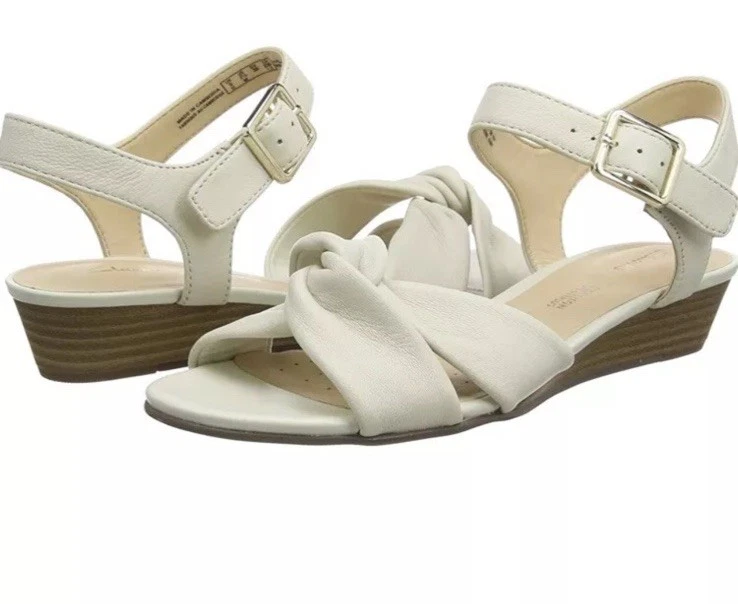 Sandali bassi Clarks Sense Strap donna bianchi taglia UK 3 5 D EUR 36.