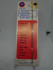 VINTAGE 1970's BOYE STOLE WEAVING NEEDLE 5" BLUNT POINT 7517