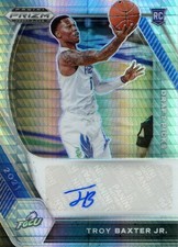 2021 Prizm Draft Picks Troy Baxter Jr AUTO Hyper Prizm