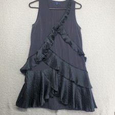 Gap Women's Flapper Dress Size 2 Small Black Ruffled Costume Roaring 20's Gatsby