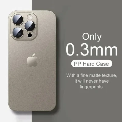 0.3mm Ultra Slim Case Cover Apple iPhone 17 Pro Max 16 15 14 13 12 11