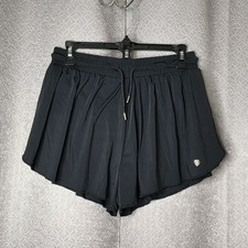 Justice Girls XL 16/18 Black Drawstring Shorts Nylon Polyester Style 59775