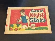 Vintage Children's Cartoon Booklet - Good Night Stories Read Desc