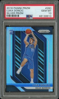 2018 Panini Silver Prizm - Luka Doncic #280 - PSA 10 GEM MT Rookie 