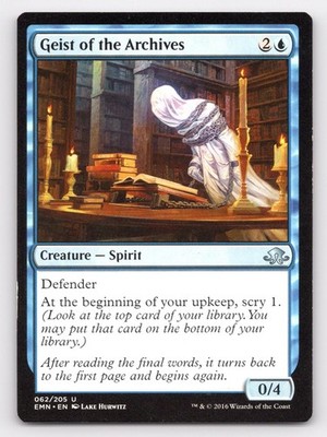 Geist of the Archives 62 Uncommon Eldritch Moon Magic: The Gathering Near Mint