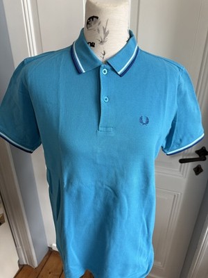 Fred Perry Poloshirt Herren Gr. L  hellblau, Baumwolle