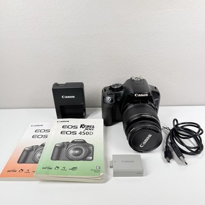Canon EOS Rebel XSi 12.2MP Digital Camera w/EF-S 18-55mm Battery Charger Bundle