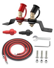 Battery Jump Post Kit Remote Terminals Jumper Post with 47 inch 6 AWG Type C