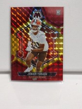 2024 Panini Mosaic Jamari Thrash #394 RC Red and Yellow Mosaic Prizm /80 Browns