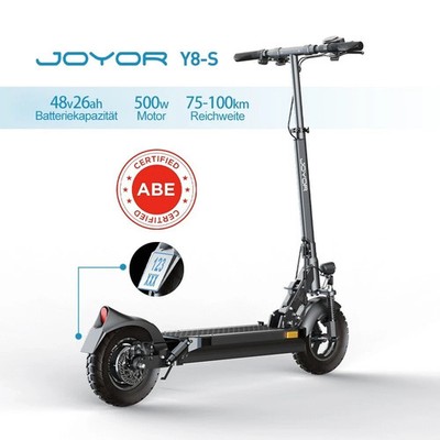 E-Scooter mit Straßenzulassung Joyor Y8-S 10 Zoll 500W  offroad bis 100 km