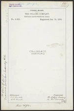 The Collins Company for Collins & Co Hartford brand Certain Earth-Working