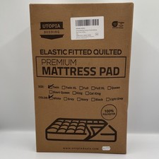 Utopia Bedding Fitted Quilted Mattress Pad NEW Twin Size White