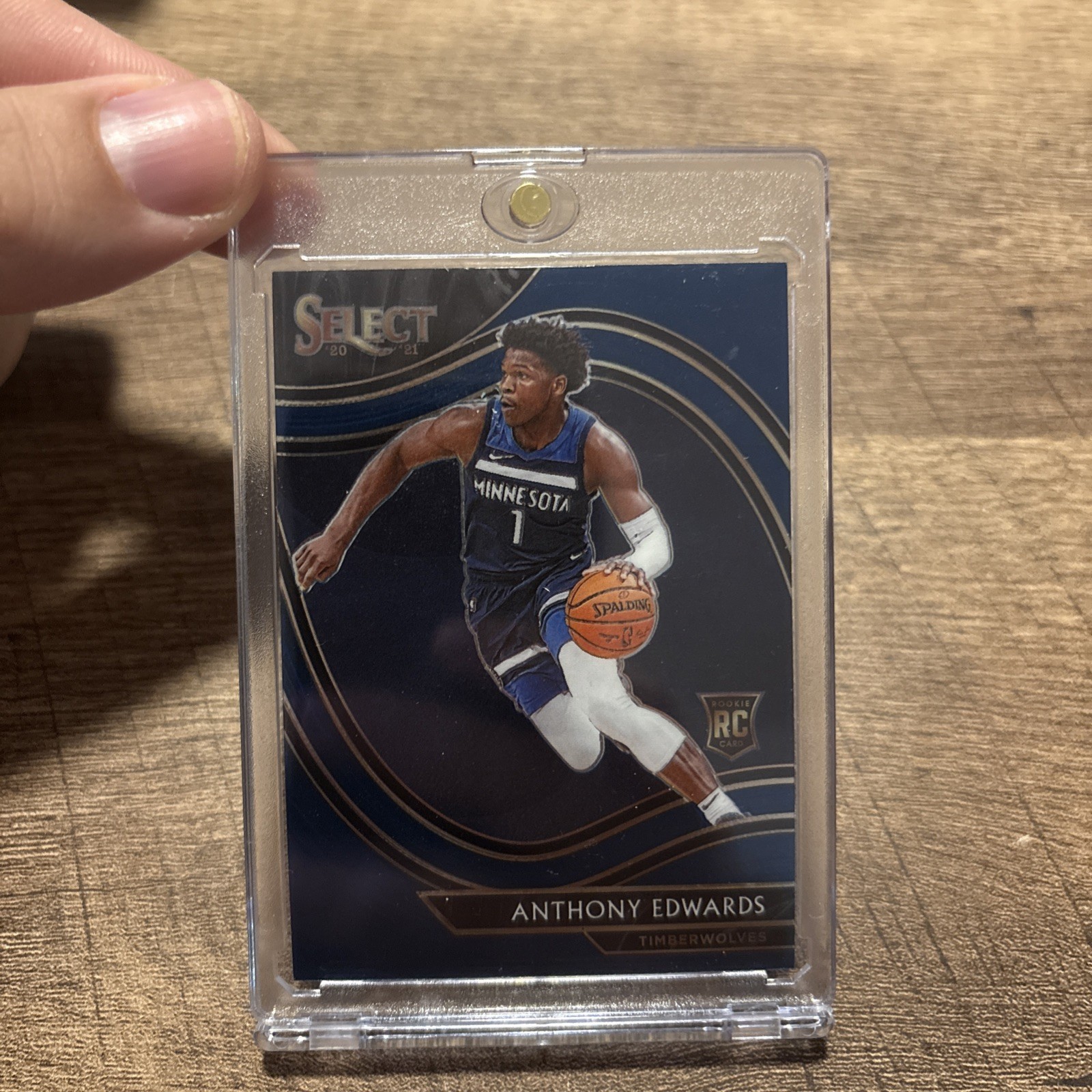 2020-21 Select Anthony Edwards Courtside Rookie Blue #300 (RC) Timberwolves