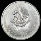1953 Mexico 5 Pesos Silver Coin Excellent Condition