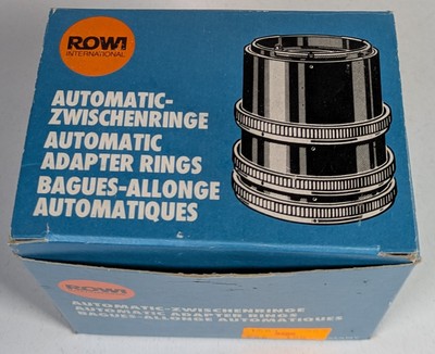 Automatic Zwischenringe Set, 3 Stk. Rowi für Fujica-X, in OVP. #BA936
