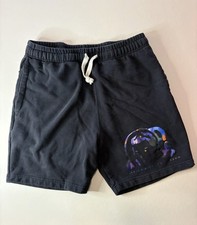 Billionaire Boys Club Shorts Mens XL Black Graphic Drawstring Sweat Shorts BBC