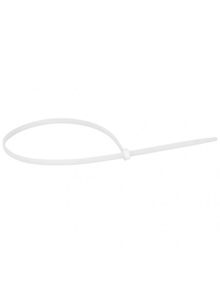 Colliers Colring plastique 7,6mm serre-câble incolore denture intérieure