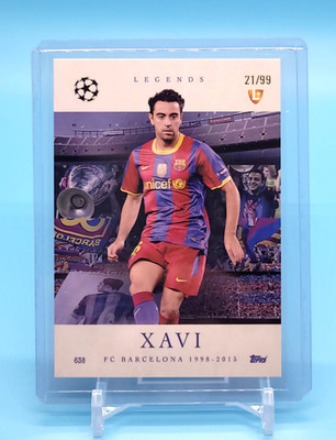 XAVI HERNÁNDEZ 2025-26 Legend /99  Barcelona Fc Spain Topps Total Football