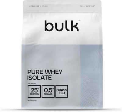 Bulk Pure Whey Protein Isolat Pulver Shake, Vanille, 33 Portionen (1er Pack) 