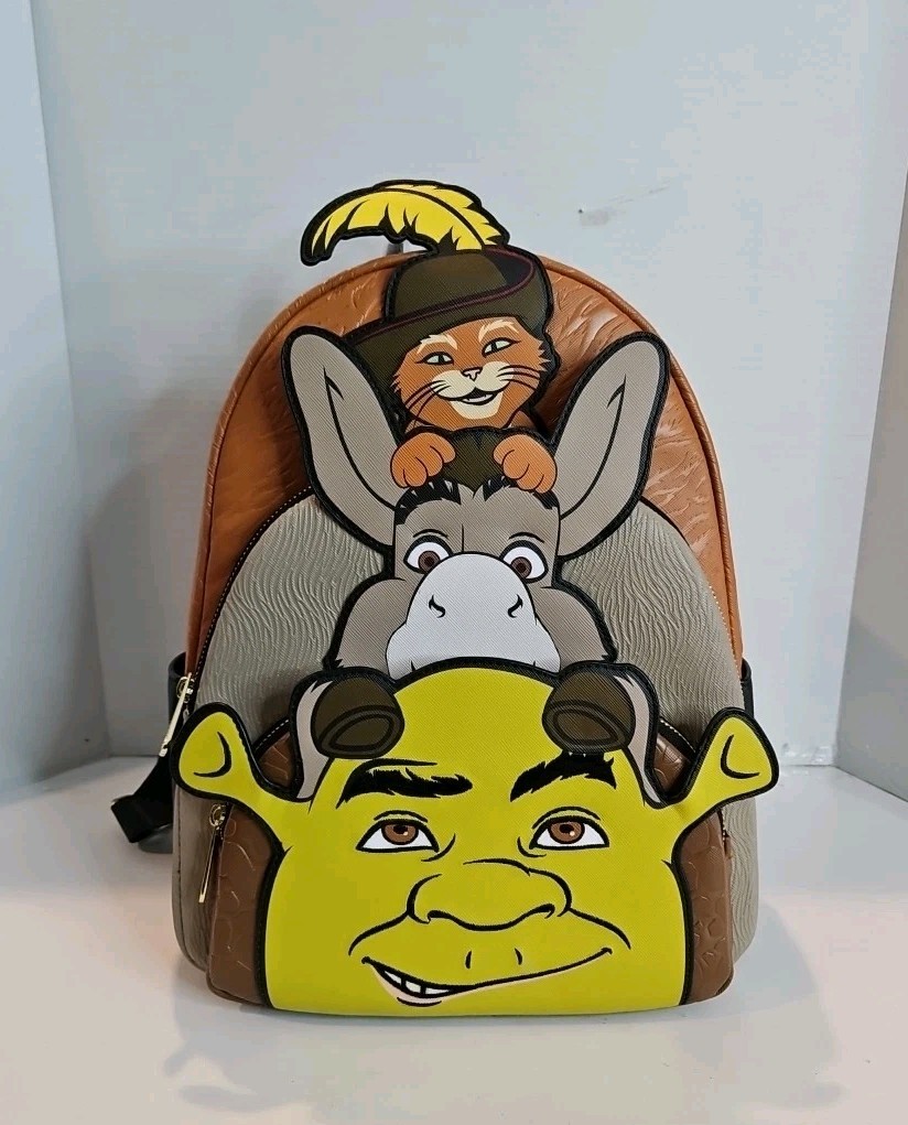Loungefly Exclusive DreamWorks Shrek 2 Triple Pocket Mini Backpack