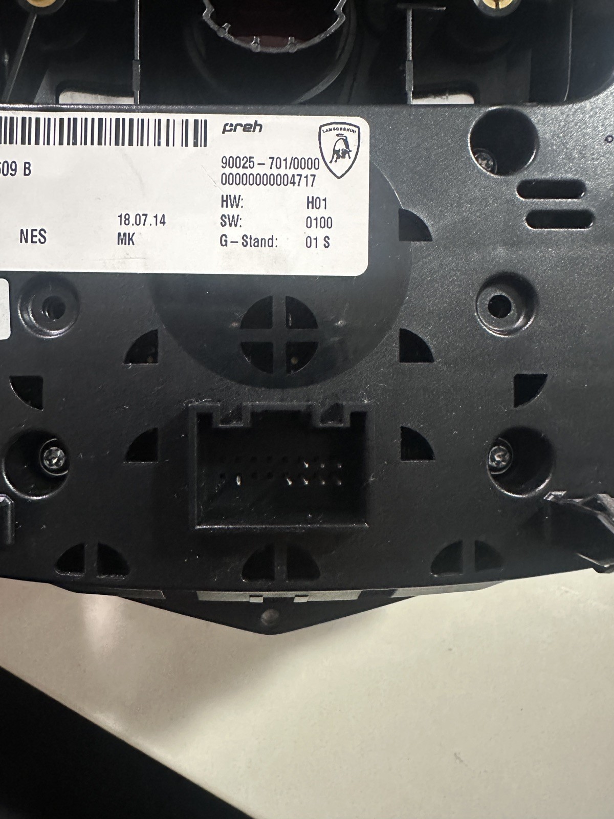 LAMBORGHINI AVENTADOR CENTER CONSOLE CONTROL SWITCH SYSTEM OEM 470919609B