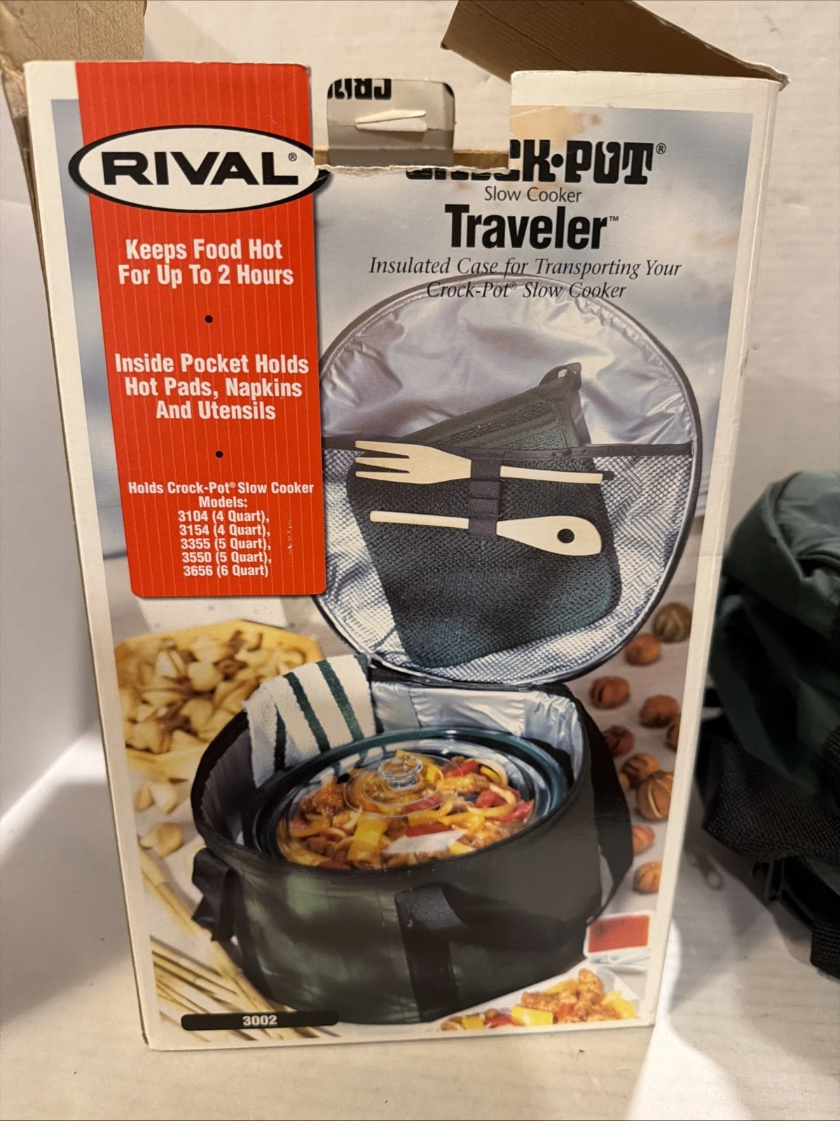 Rival Crock Pot Slow Cooker Traveler Transport Vintage Carrier Bag Oval Green
Opens in a new window