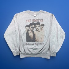 Vtg The Smiths Morrissey Gray Sweatshirt Mens Medium Reel Around The Fountain