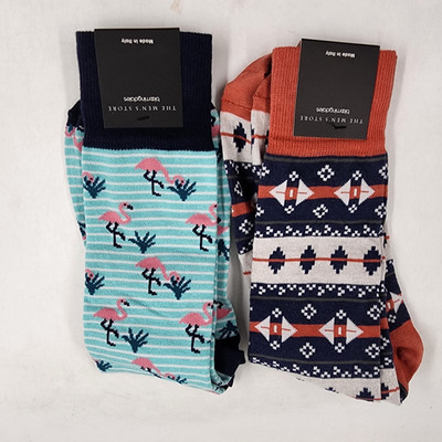 The Men's Store at Bloomingdale's Printed Design Crew Socks Men's 10-13 Multi