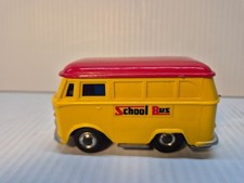 4  1969 PLASTIC BATTERY OPERATED VW VOLKSWAGEN SCHOOL BUS MANSEI HAJI JAPAN