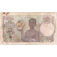 [#377380] French West Africa, 100 Francs, 1946-09-02, F(12-15)