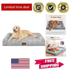 Luxurious Large Orthopedic Dog Bed with Washable Cover - Perfect for Big Dogs