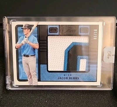 Jacob Berry 2023 Panini Three And Two Jersey #JS-JB #01/10