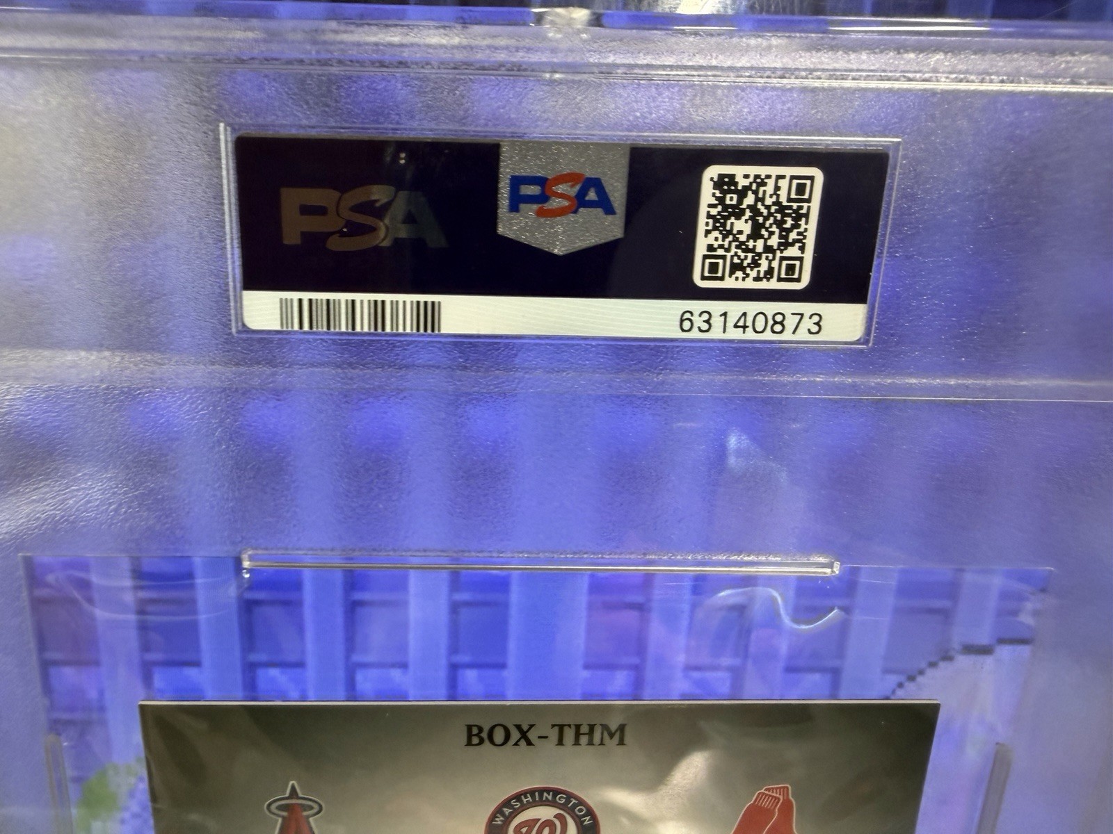 2012 Bowman Sterling Mike Trout Bryce Harper Boxloader Triple Auto Rookie RC PSA view 10