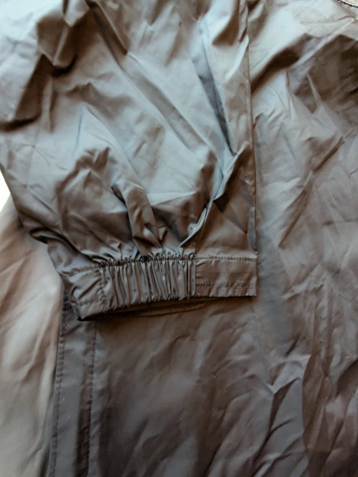 Columbia Men’s 4X Windbreaker Jacket Gray Black Hooded Lightweight Full Zip Plus - Image 4 of 4