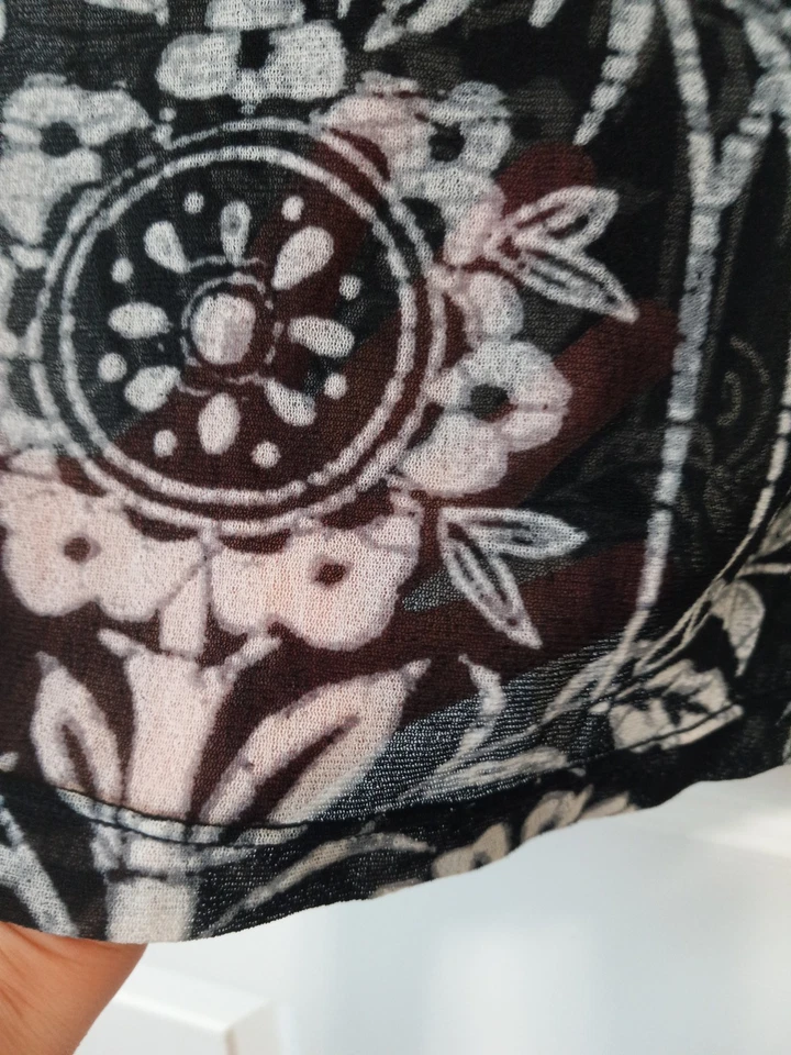 VIVIENNE TAM Mujer Malla Estampado Étnico Y2K De Colección Informal Boho Fiesta Top Talla 1 Pequeño Foto 3 de 4