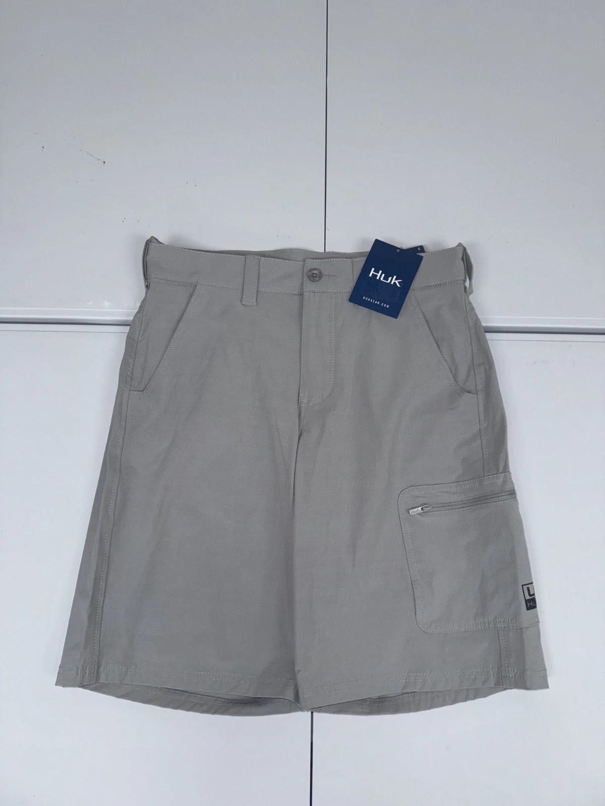 Huk Next Level Shorts Mens XL Charcoal Grey Performance Quick Dry Fishing 10.5"