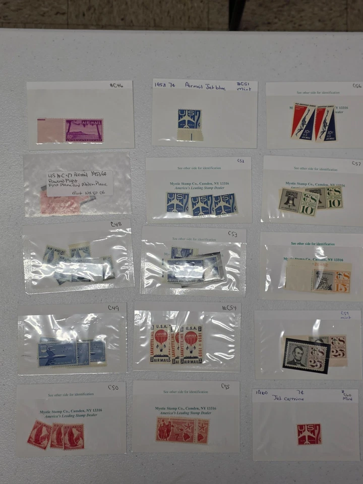 us airmail stamps collections lots in boxes - Image 4 of 4
