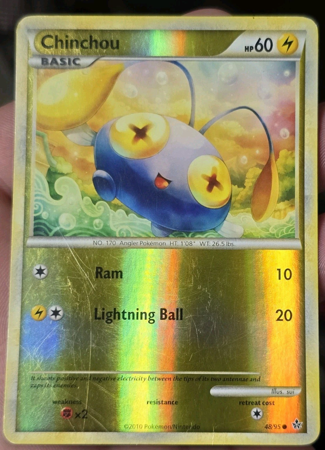 Chinchou 48/95 Unleashed Reverse Holo Common LP