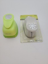 The Paper Studio Daisy/Circle Paper Punches. Lot of 2. 1 New In Package