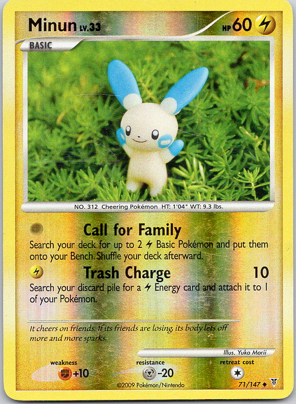 Pokemon Minun 71/147 Supreme Victors Uncommon Reverse Holo NM TCG