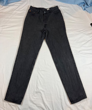 Vintage Levis 501 Made In USA Jeans Womens 13 29W Black Washed 17501-0660 XX