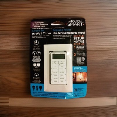 My Touch - 39095 - Smart In-Wall Digital Timer White New In Box Simple Set Up