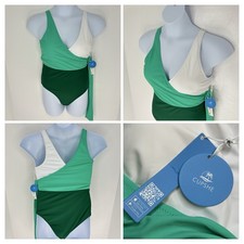 Cupshe NWT Colorblock Swimsuit Size XL Side Bow Beach Swim Summer Resort
