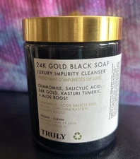 Truly 24k Gold Black Soap Luxury impurity cleanser