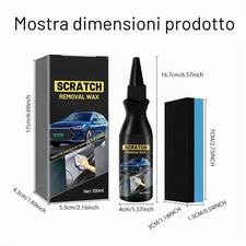 Kit Rimuovi Graffi Auto Rimozione Graffi Veicoli Spugna Riparazione Graffi Car S - Miniatura 2